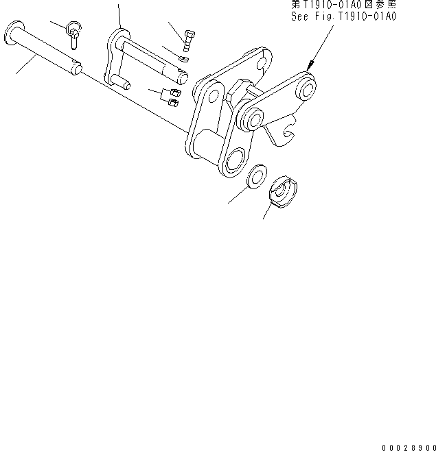 Excavators Komatsu / PC27MRX-1 S/N 10001-UP(pc27mrxc) / BUCKET PIN (BREAKER PIN) (FOR N TYPE) (FOR MULTI CHANGER)(360320 : T1235-11A2)