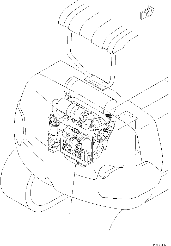 Excavators Komatsu / PC27R-8 S/N 10001-UP(pc27r-8c) / ENGINE UNIT(030010 : A0000-01A0)