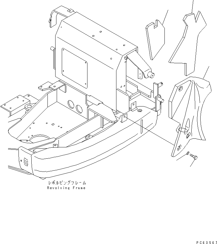 Excavators Komatsu / PC27R-8 S/N 10001-UP(pc27r-8c) / ENGINE HOOD (4/4)(240040 : M1110-04A0)