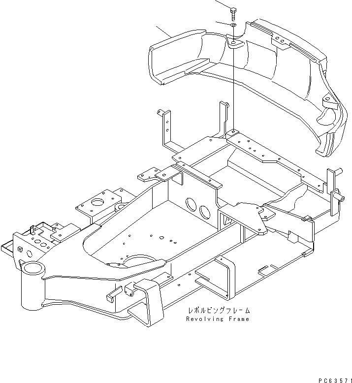 Excavators Komatsu / PC27R-8 S/N 10001-UP(pc27r-8c) / COUNTER WEIGHT(240120 : M1510-01A0)