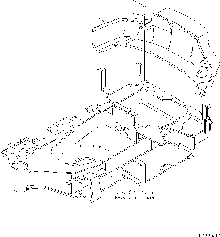 Excavators Komatsu / PC27R-8 S/N 10001-UP(pc27r-8c) / COUNTER WEIGHT (QUICK BREAKER ARM SPEC.)(240130 : M1510-01A1)