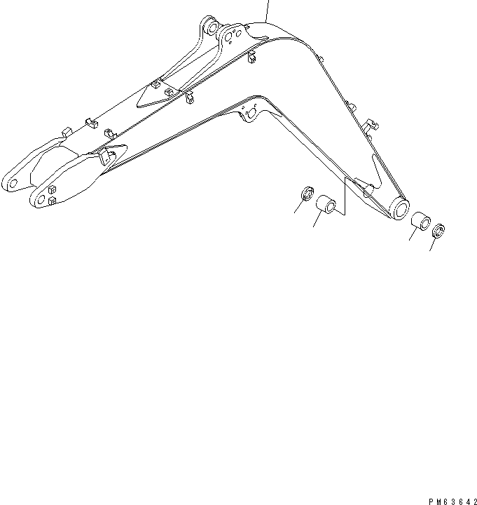Excavators Komatsu / PC27R-8 S/N 10001-UP(pc27r-8c) / BOOM (QUICK BREAKER ARM SPEC.)(360020 : T1110-01A1)