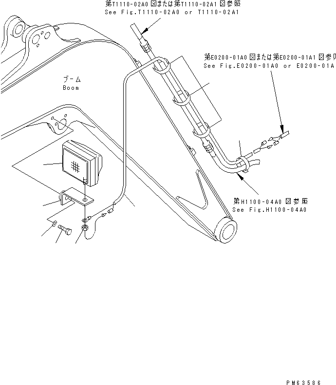 Excavators Komatsu / PC27R-8 S/N 10001-UP(pc27r-8c) / BOOM WORK LAMP(360050 : T1110-03A0)