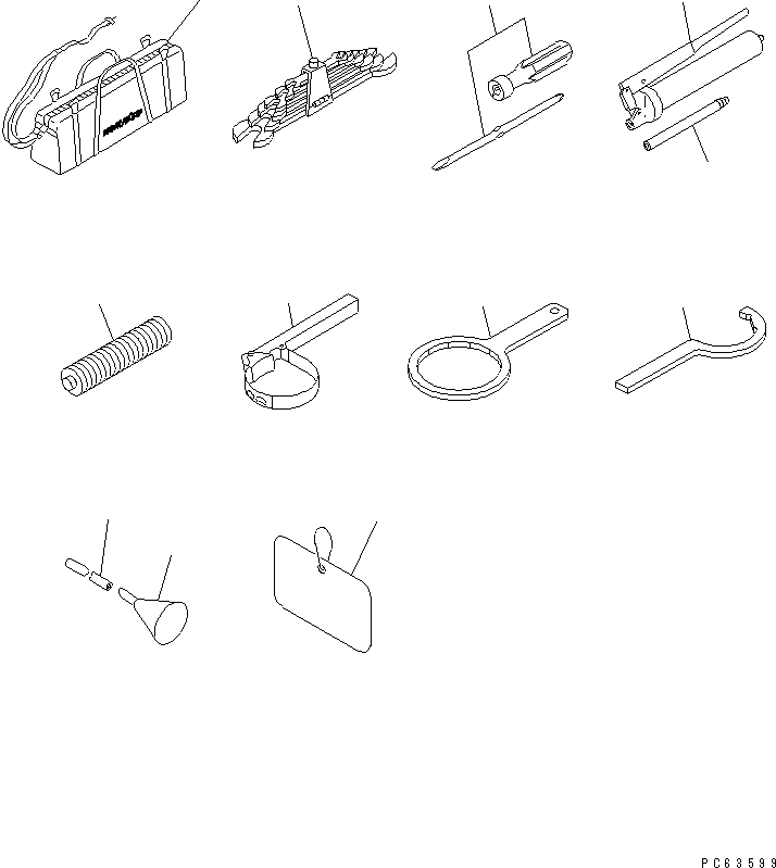Excavators Komatsu / PC27R-8 S/N 10001-UP(pc27r-8c) / TOOL(420010 : V0300-01A0)