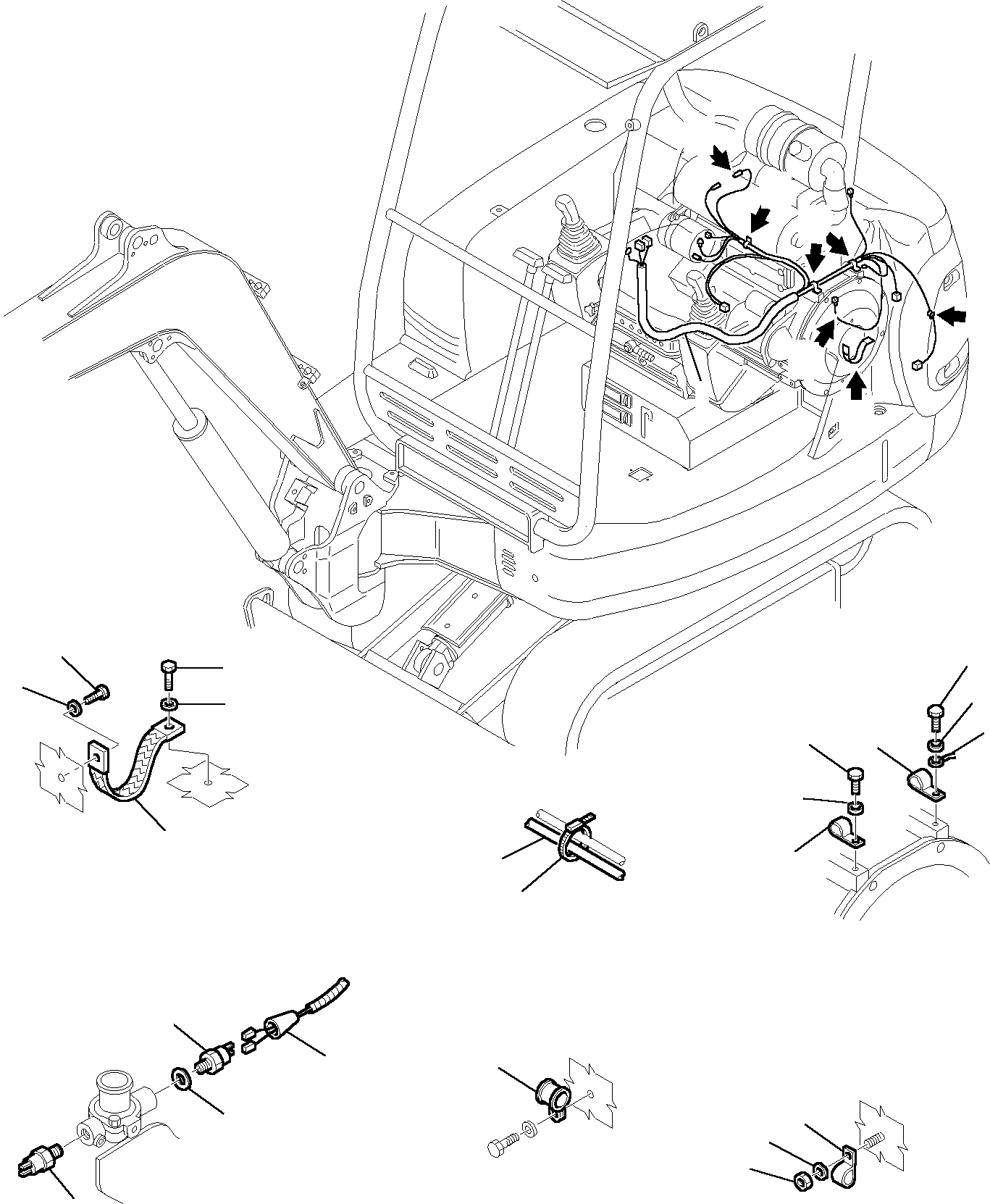 Excavators Komatsu / PC27R-8 S/N F30001-Up(pc27r_8) / ELECTRICAL SYSTEM (ENGINE LINE)(B-0110 : 1500)