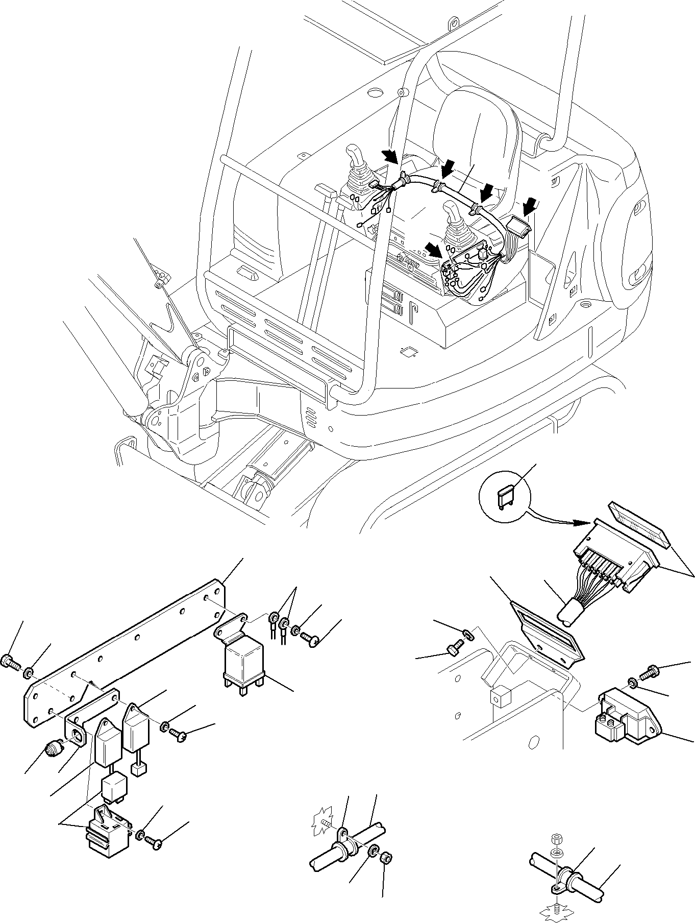 Excavators Komatsu / PC27R-8 S/N F30001-Up(pc27r_8) / ELECTRICAL SYSTEM (BOX LINE)(B-0130 : 1510)