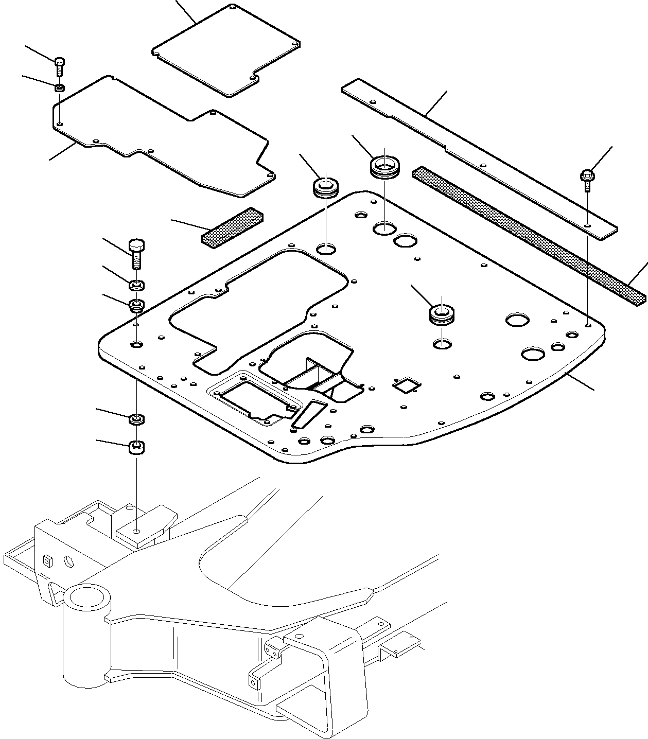 Excavators Komatsu / PC27R-8 S/N F30001-Up(pc27r_8) / PLATFORM (FOR CAMOPY)(F-0050 : 5100)
