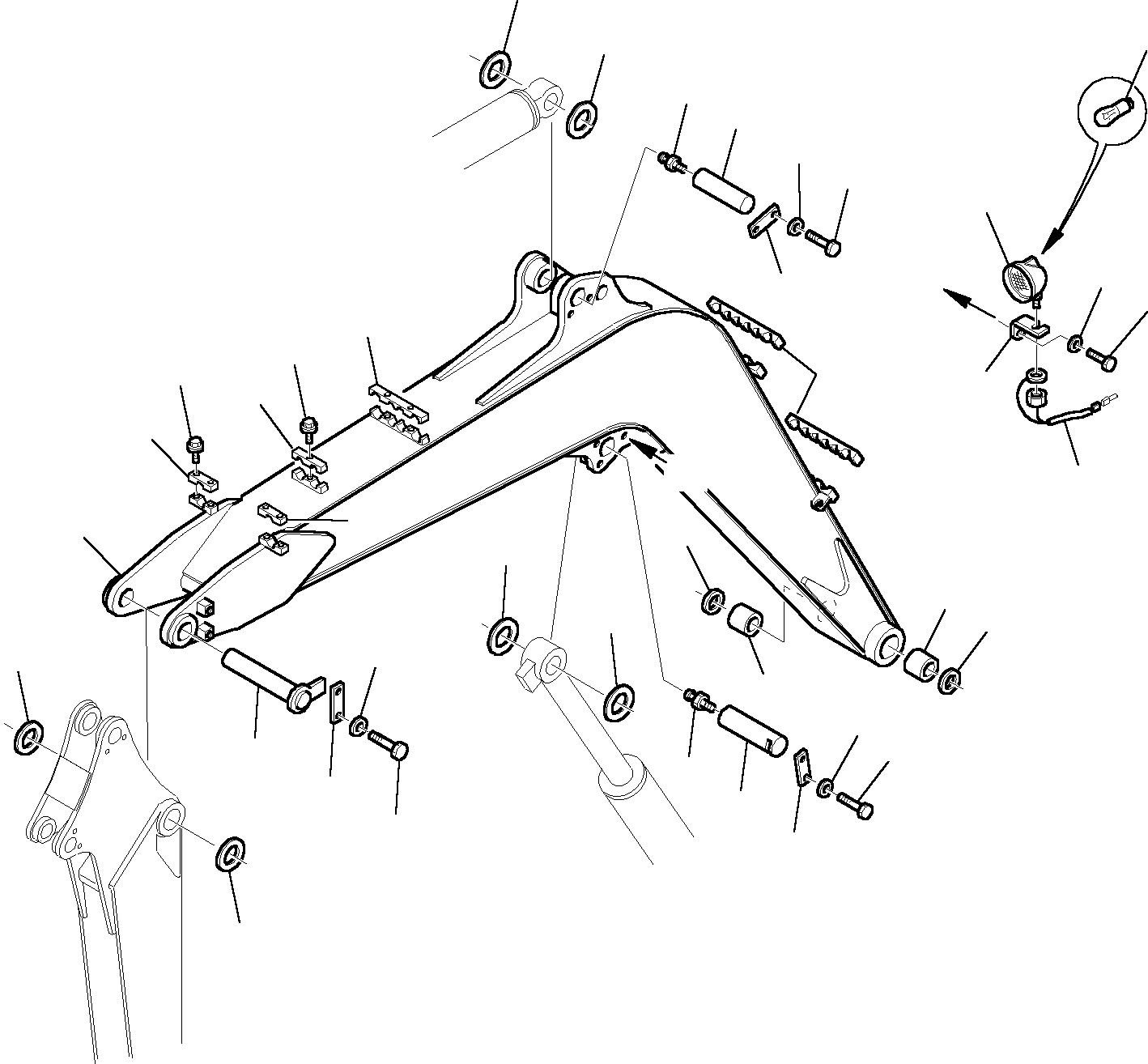 Excavators Komatsu / PC27R-8 S/N F30001-Up(pc27r_8) / BOOM(H-0010 : 7000)