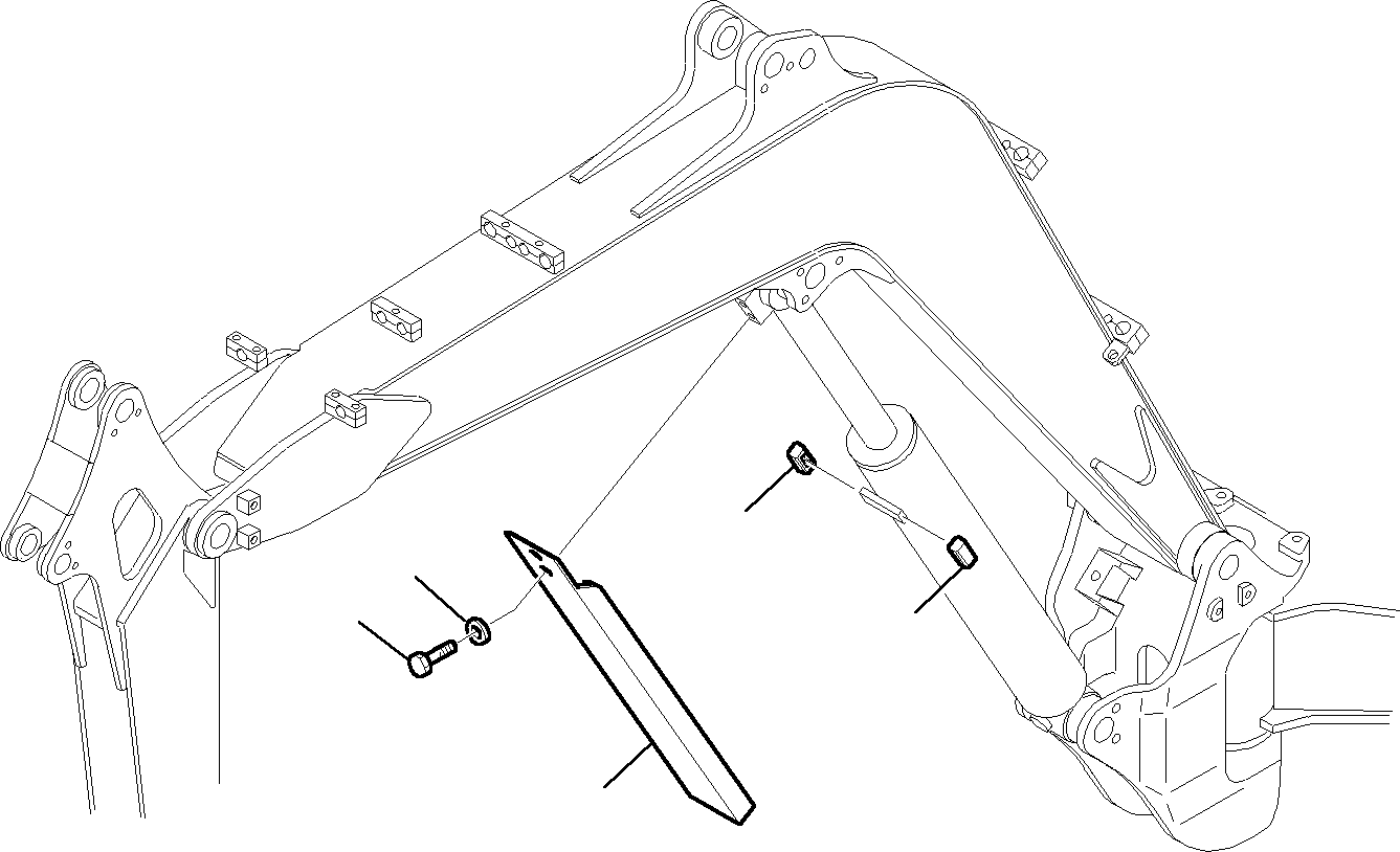 Excavators Komatsu / PC27R-8 S/N F30001-Up(pc27r_8) / BOOM CYLINDER COVER(H-0020 : 7005)