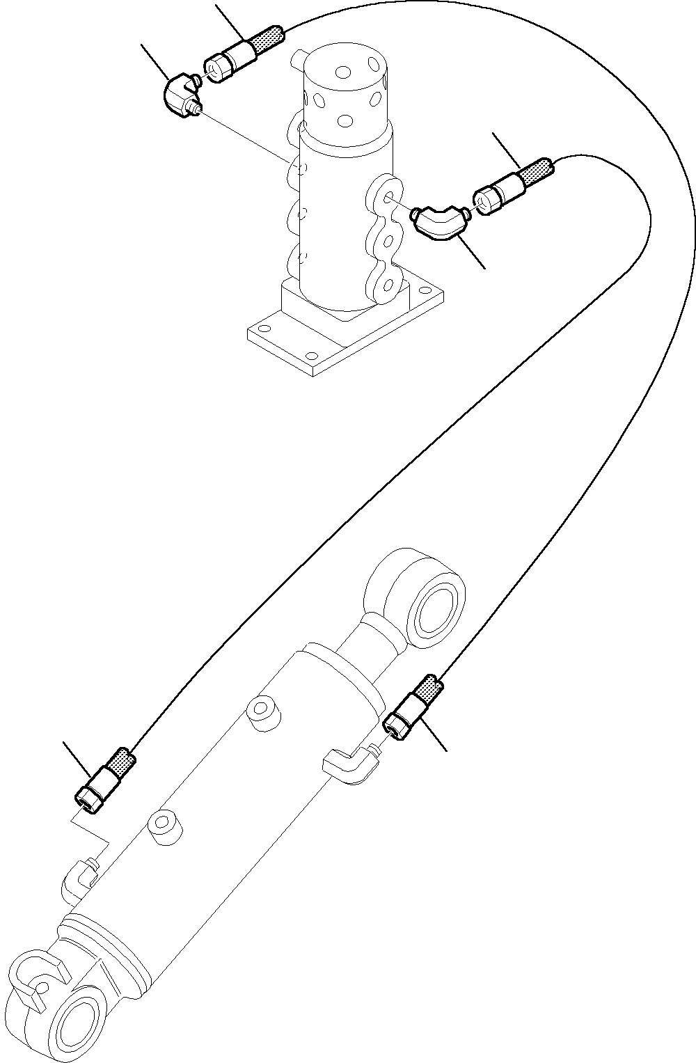 Excavators Komatsu / PC27R-8 S/N F30001-Up(pc27r_8) / HYDRAULIC PIPING (BLADE LINE) (LOWER)(H-0200 : 7710)