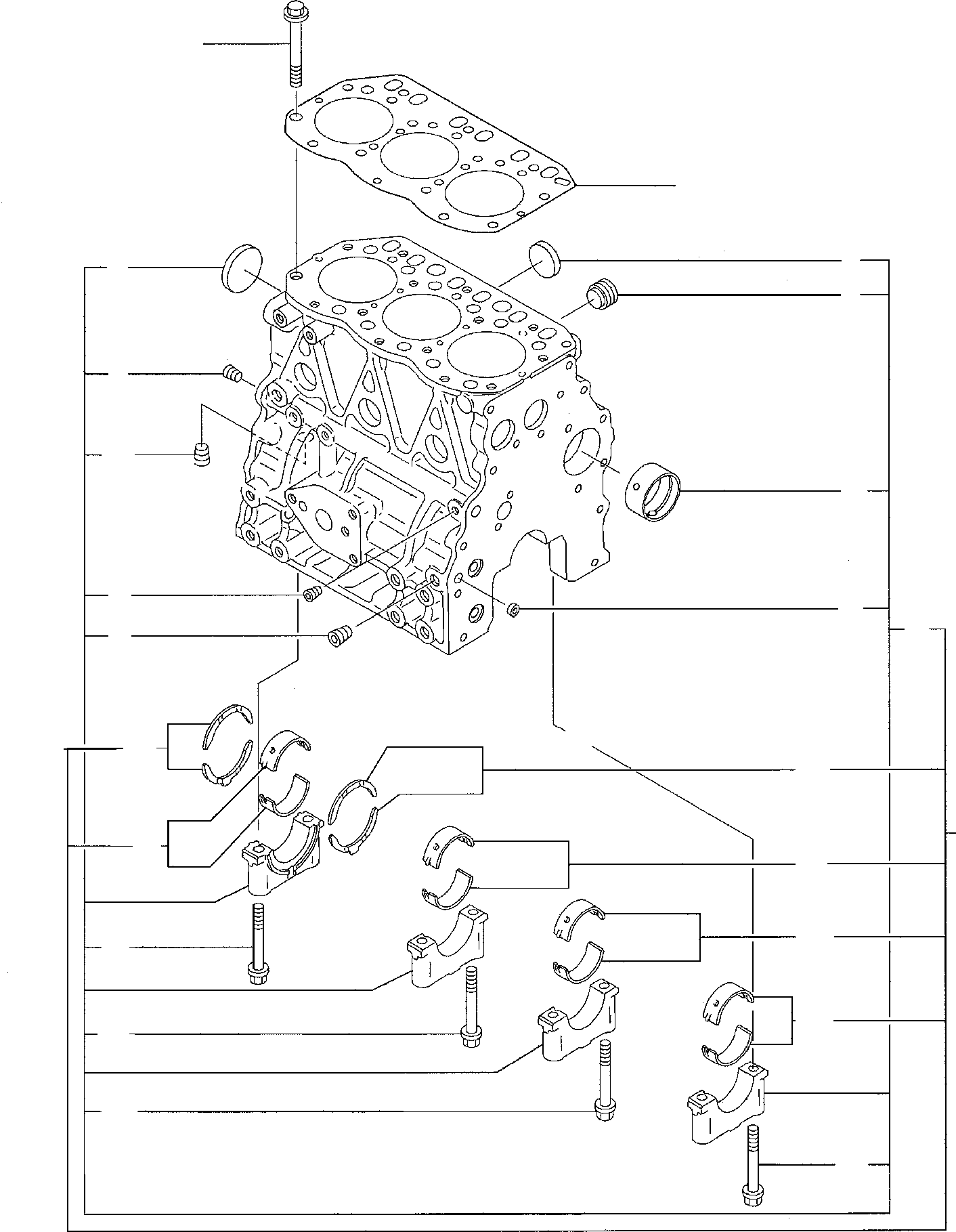 Komatsu parts book diagram for PC27R-8 S/N F31103-Up: CYLINDER BLOCK