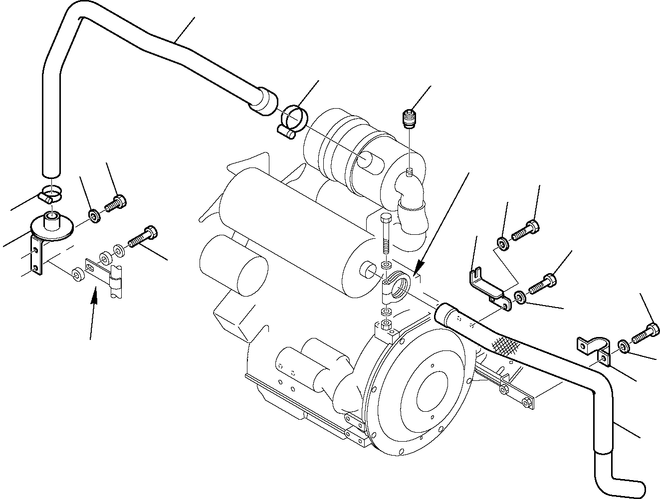 Komatsu parts book diagram for PC27R-8 S/N F31103-Up: AIR SUCTION - MUFFLER