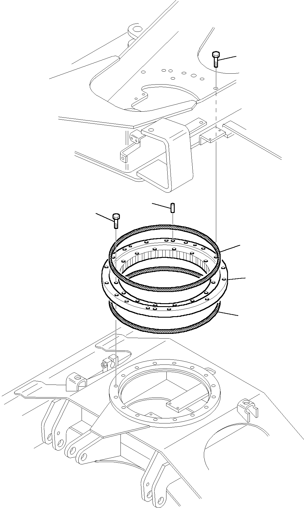 Komatsu parts book diagram for PC27R-8 S/N F31103-Up: SWING CIRCLE