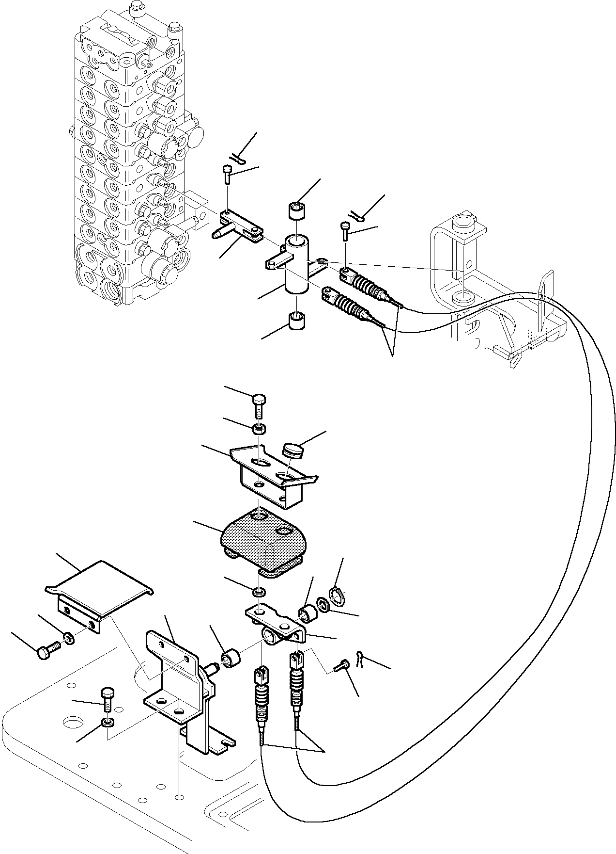 Komatsu parts book diagram for PC27R-8 S/N F31103-Up: BOOM SWING CONTROL PEDAL
