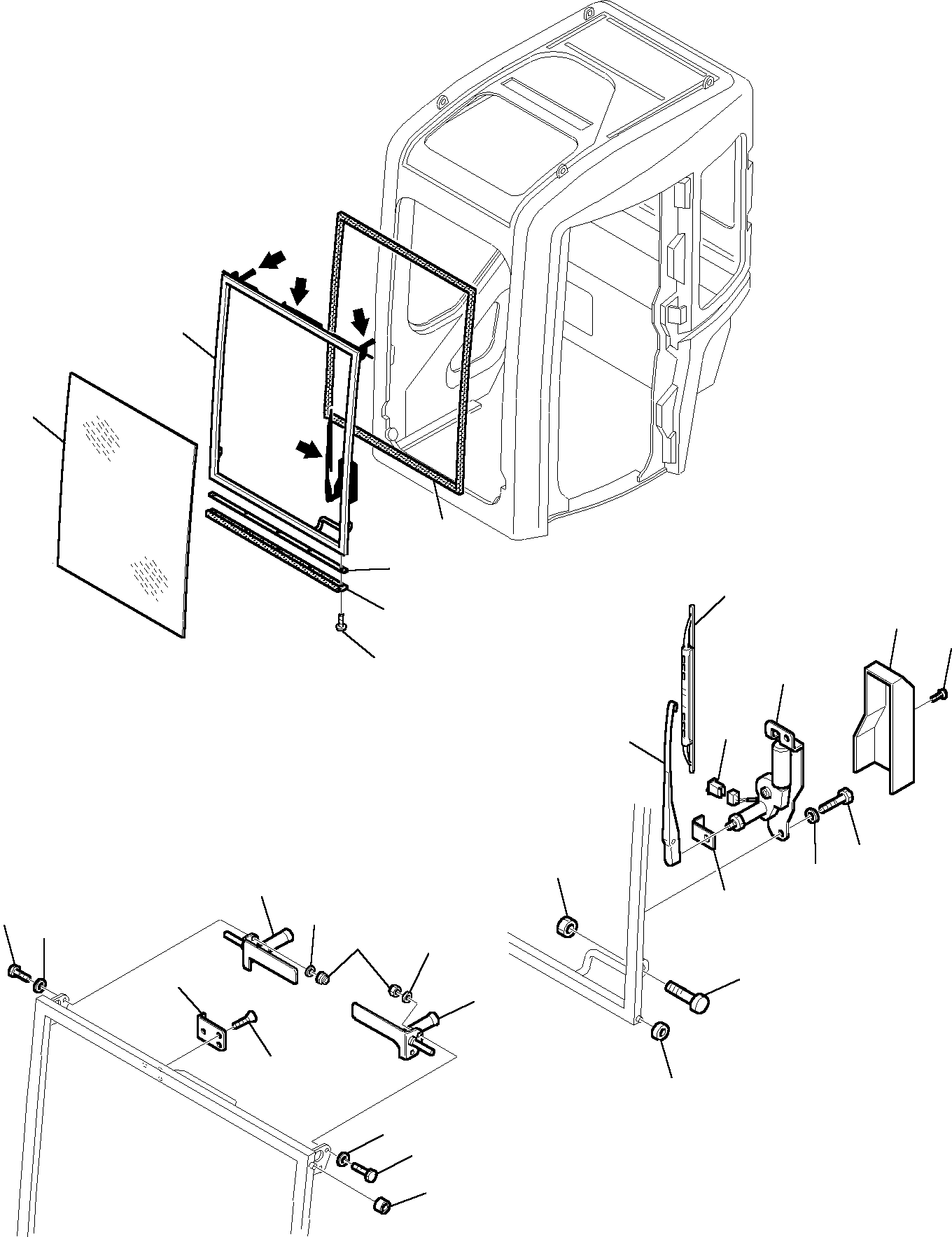 Komatsu parts book diagram for PC27R-8 S/N F31103-Up: CABIN (5/7)