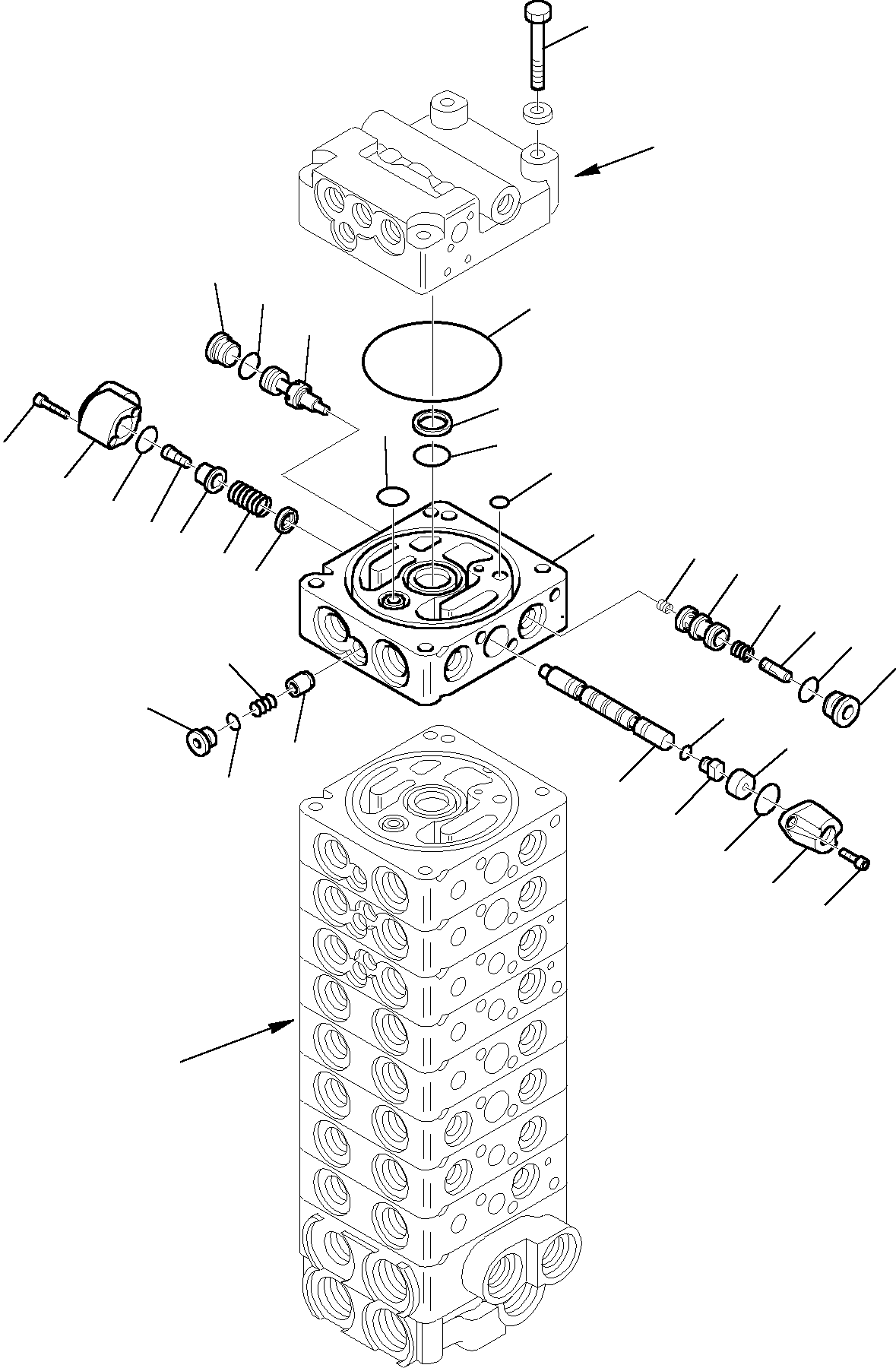 Komatsu parts book diagram for PC27R-8 S/N F31103-Up: CONTROL VALVE (11/12)