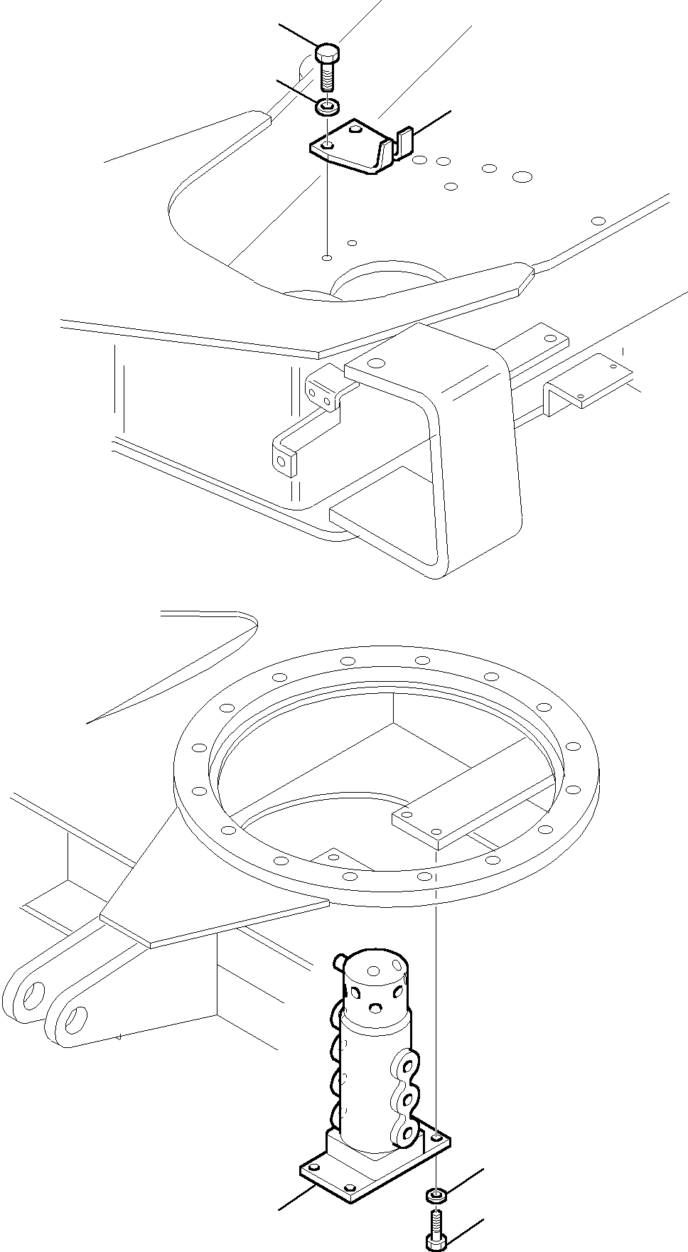 Komatsu parts book diagram for PC27R-8 S/N F31103-Up: SWIVEL JOINT (MOUNTING PARTS)