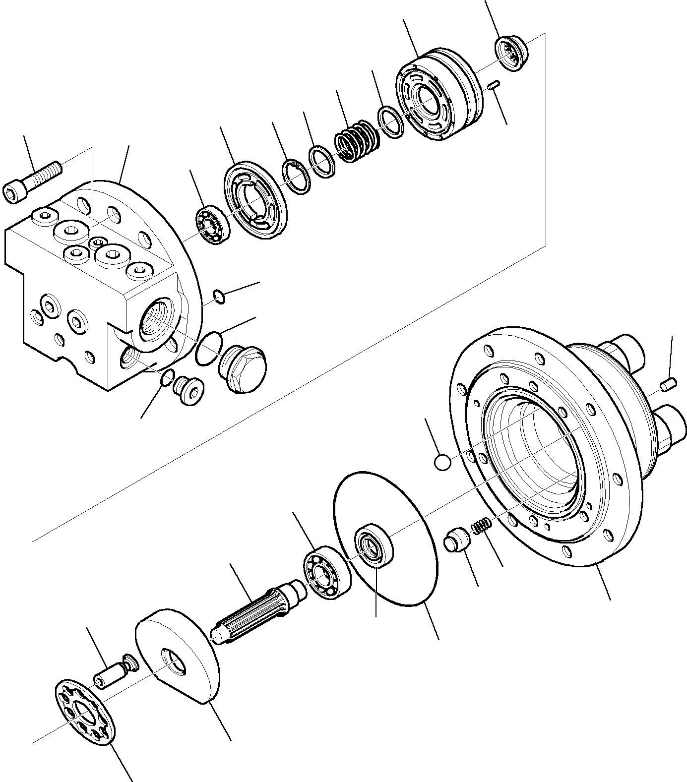 Komatsu parts book diagram for PC27R-8 S/N F31103-Up: TRAVEL MOTOR (1/2)