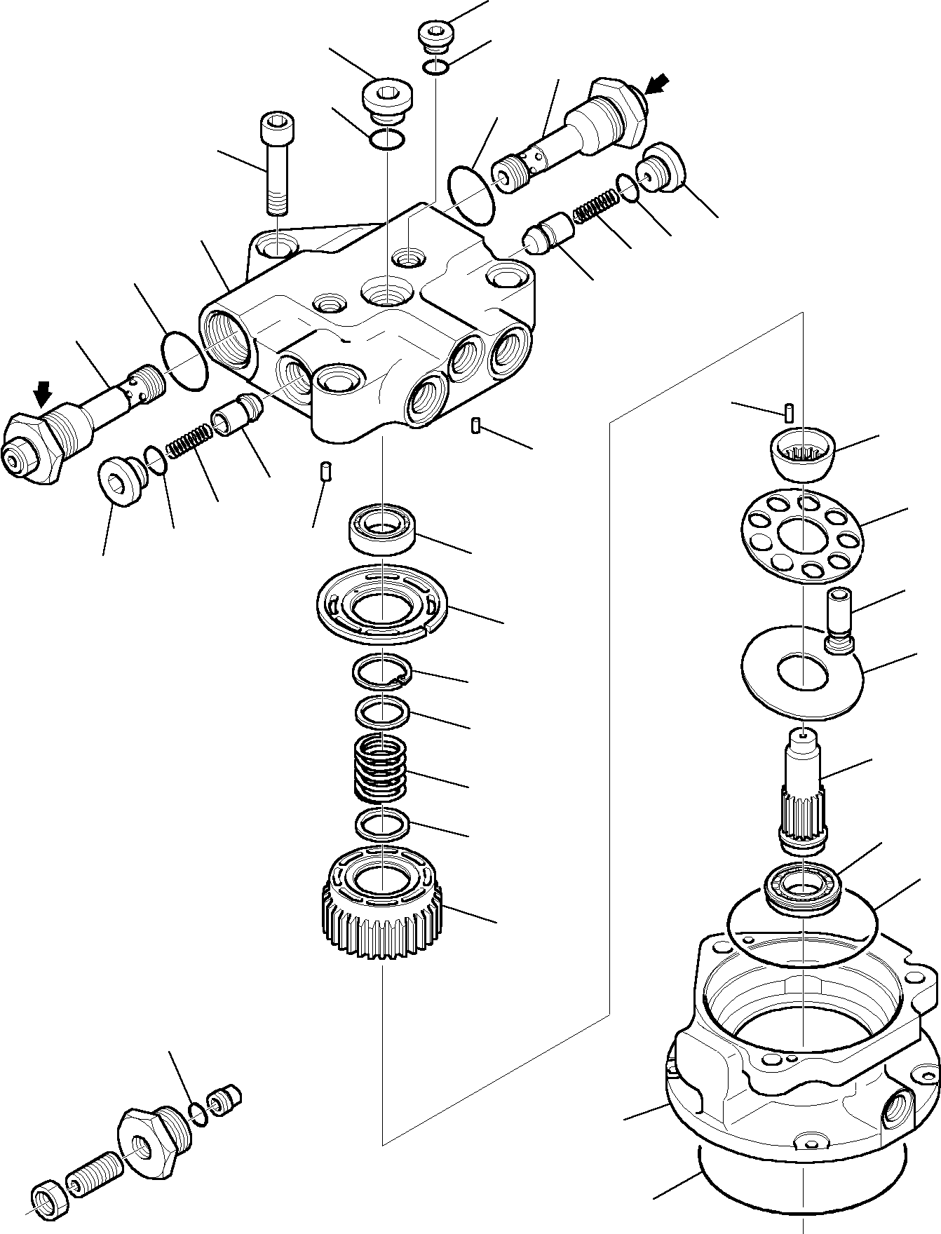 Komatsu parts book diagram for PC27R-8 S/N F31103-Up: SWING MACHINERY (2/2)