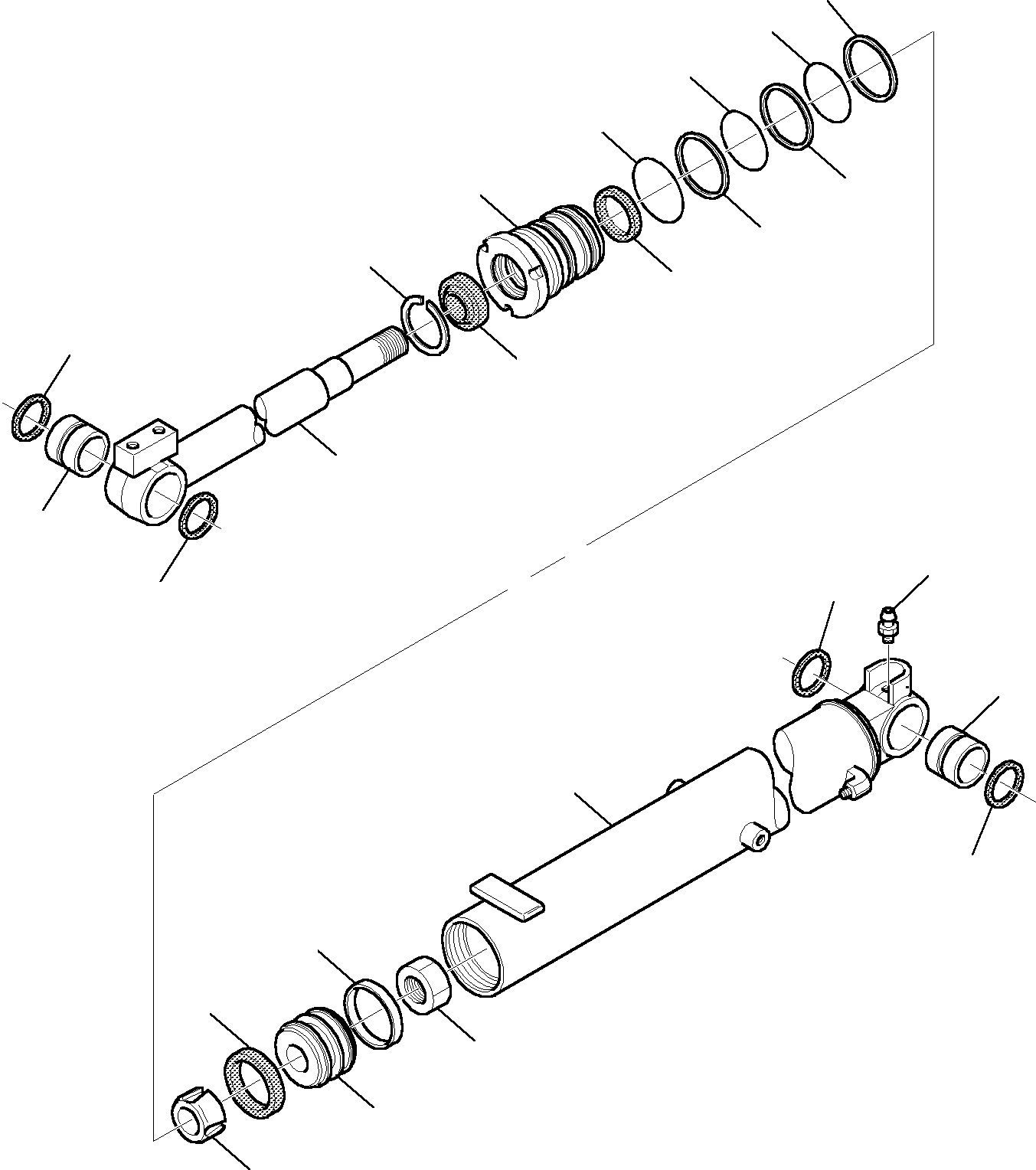 Komatsu parts book diagram for PC27R-8 S/N F31103-Up: BOOM CYLINDER (FOR CABIN)
