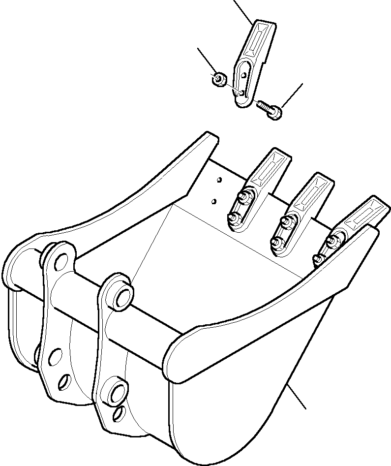 Komatsu parts book diagram for PC27R-8 S/N F31103-Up: BUCKET