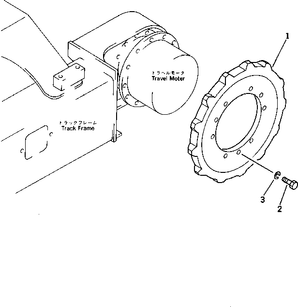 Excavators Komatsu / PC28UU-1 S/N 1001-UP(pc28uu-r) / SPROCKET (FOR RUBBER SHOE)(#1001-2357)(090140 : 3355)