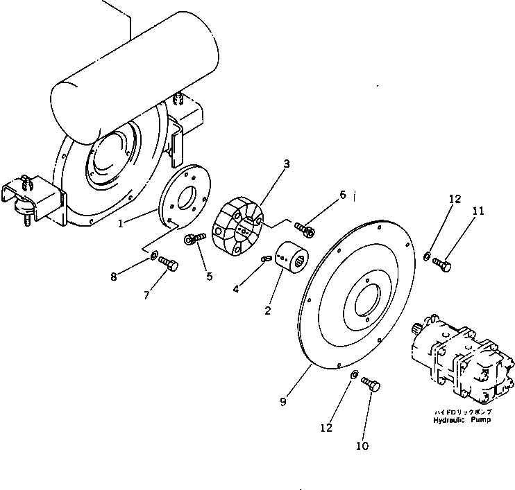 Excavators Komatsu / PC28UU-1 S/N 1001-UP(pc28uu0c) / POWER TAKE OFF(#3653-)(030040 : 1021A)