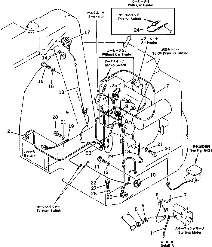 Excavators Komatsu / PC28UU-1 S/N 1001-UP(pc28uu0c) / ELECTRICAL SYSTEM (CHASSIS SIDE) (KISO KUTSUSAKU SPEC.)(#5336-)(030120 : 1423)