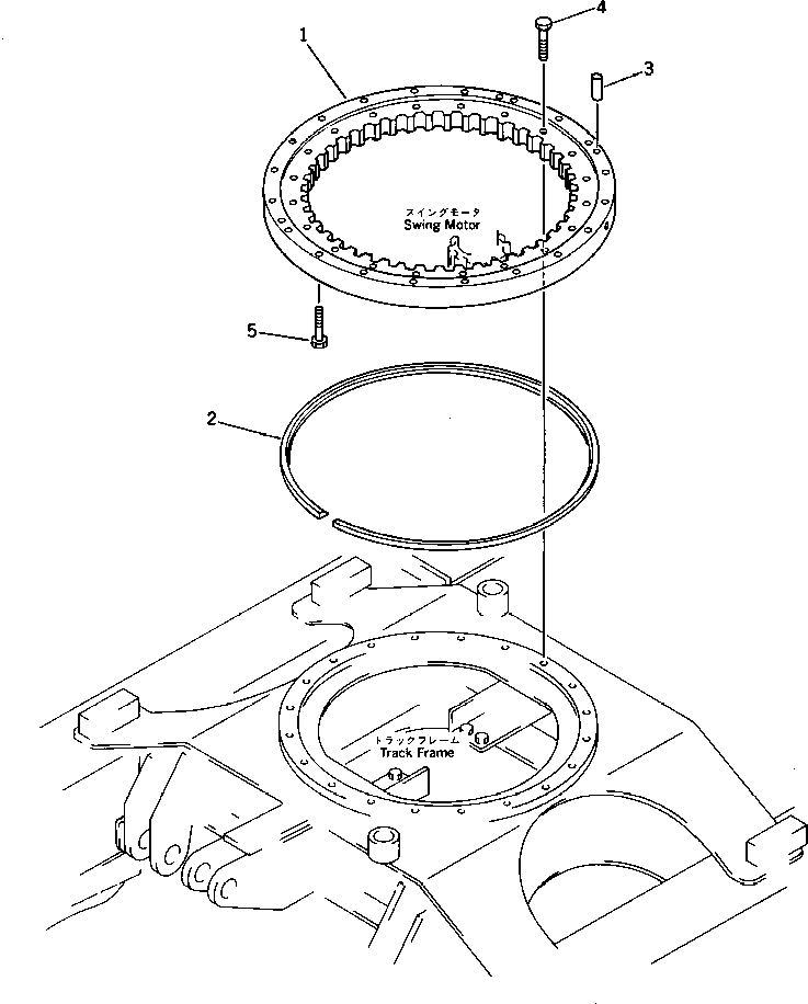 Excavators Komatsu / PC28UU-1 S/N 1001-UP(pc28uu0c) / SWING CIRCLE(060010 : 2501)