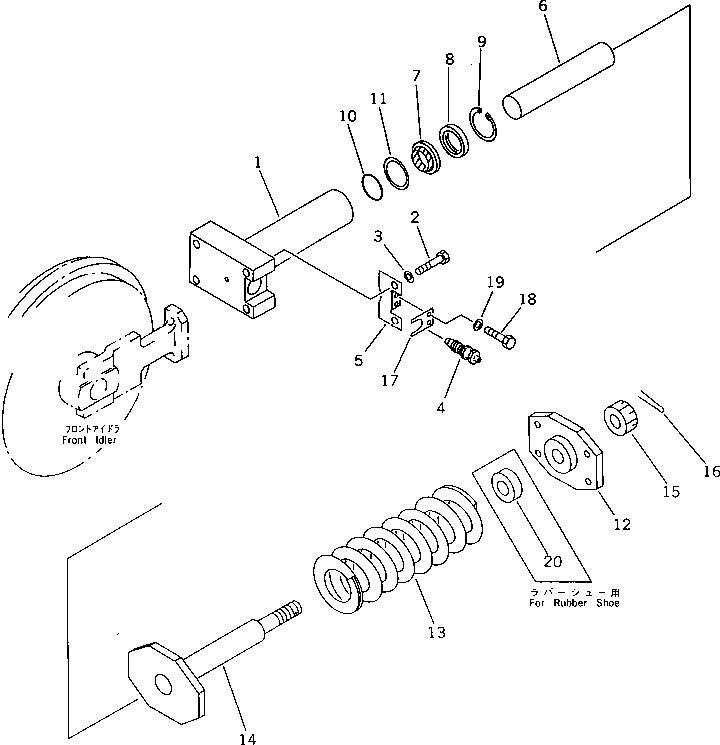 Excavators Komatsu / PC28UU-1 S/N 1001-UP(pc28uu0c) / RECOIL SPRING(#3653-)(090090 : 3211A)