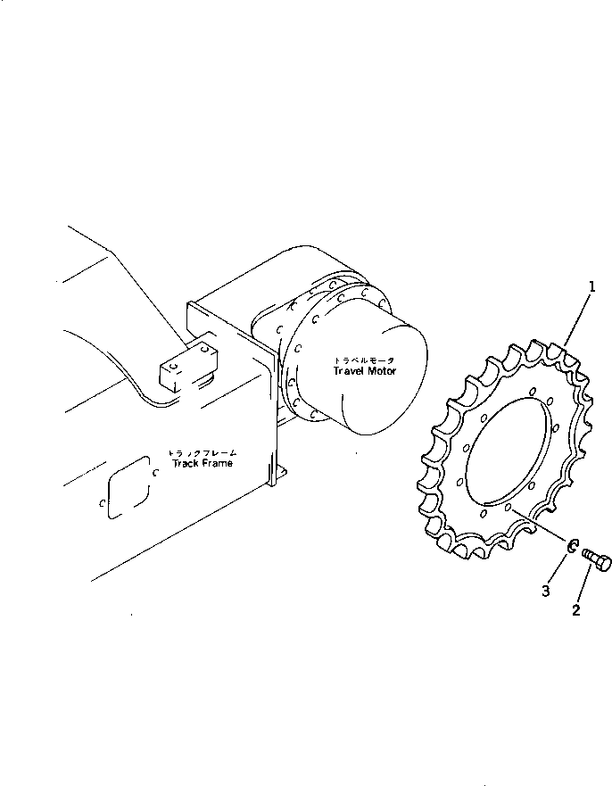 Excavators Komatsu / PC28UU-1 S/N 1001-UP(pc28uu0c) / SPROCKET (FOR STEEL SHOE)(090140 : 3351)