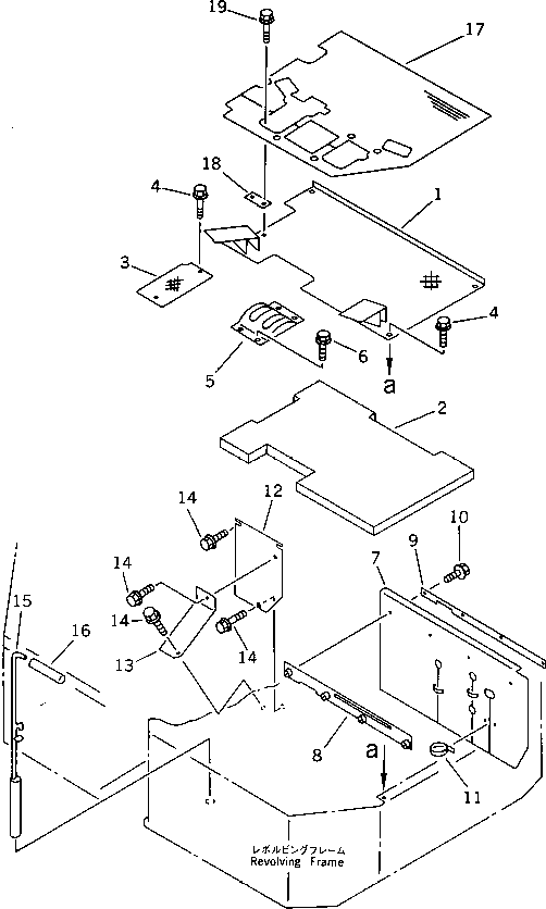 Excavators Komatsu / PC28UU-1 S/N 1001-UP(pc28uu0c) / FLOOR PLATE (1/2)(#3653-)(150030 : 5001B)