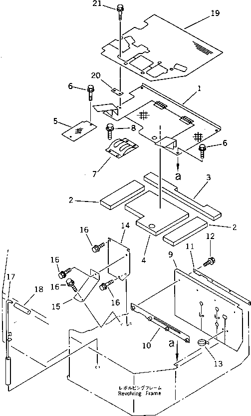 Excavators Komatsu / PC28UU-1 S/N 1001-UP(pc28uu0c) / FLOOR PLATE (1/2) (FOR 6 WAY CONTROL)(#3653-)(150040 : 5002) Excavators Komatsu / PC28UU-1 S/N 1001-UP(pc28uu0c) / FLOOR PLATE (1/2) (FOR 6 WAY CONTROL)(#3653-)(150040 : 5002)