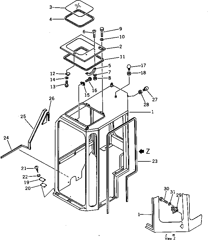 Excavators Komatsu / PC28UU-1 S/N 1001-UP(pc28uu0c) / OPERATOR