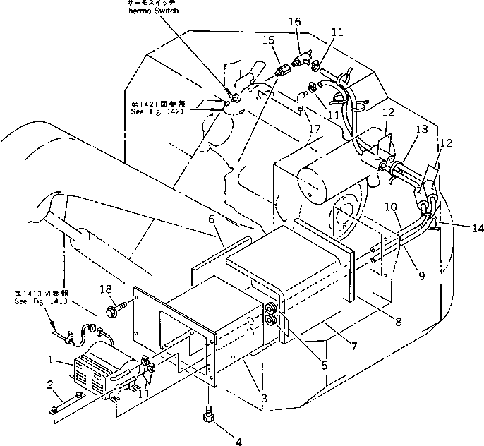 Excavators Komatsu / PC28UU-1 S/N 1001-UP(pc28uu0c) / CAR HEATER(150210 : 5811)