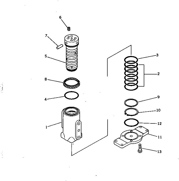 Excavators Komatsu / PC28UU-1 S/N 1001-UP(pc28uu0c) / SWIVEL JOINT(#1001-6587)(180200 : 6401)