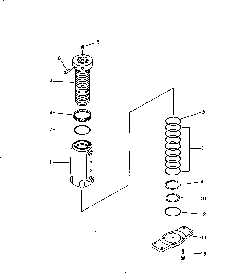 Excavators Komatsu / PC28UU-1 S/N 1001-UP(pc28uu0c) / SWIVEL JOINT (FOR POWER TILT MECHANICAL ANGLE BLADE)(#3653-6587)(180220 : 6403)