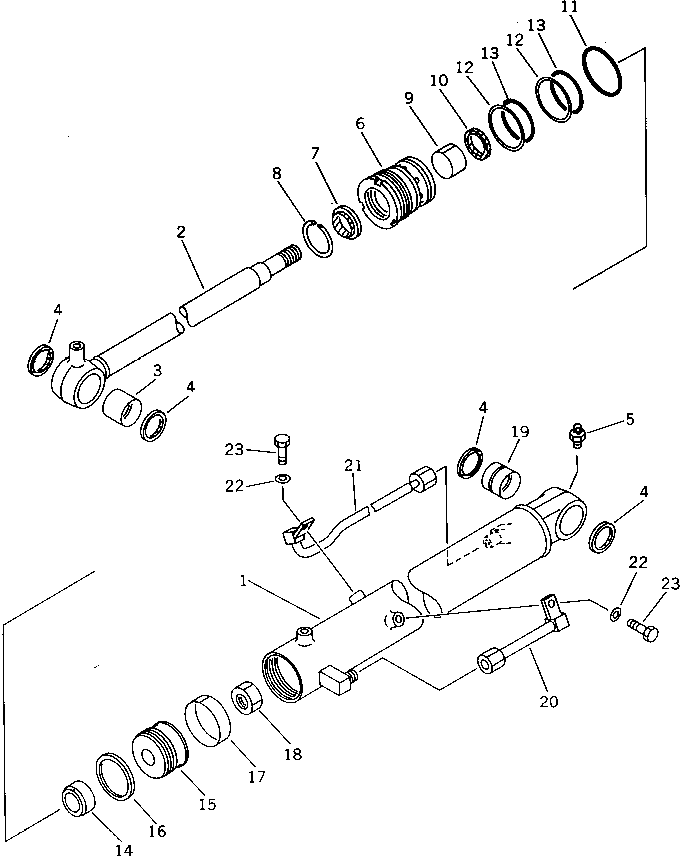 Excavators Komatsu / PC28UU-1 S/N 1001-UP(pc28uu0c) / BOOM CYLINDER(210030 : 7181)