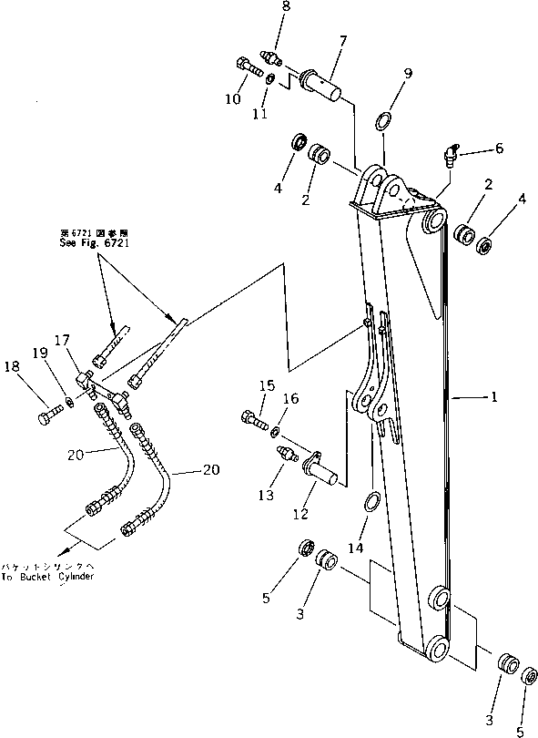 Excavators Komatsu / PC28UU-1 S/N 1001-UP(pc28uu0c) / LONG ARM(210070 : 7211)