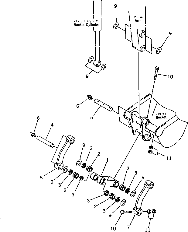 Excavators Komatsu / PC28UU-1 S/N 1001-UP(pc28uu0c) / BUCKET LINK(#1001-3652)(210090 : 7401)