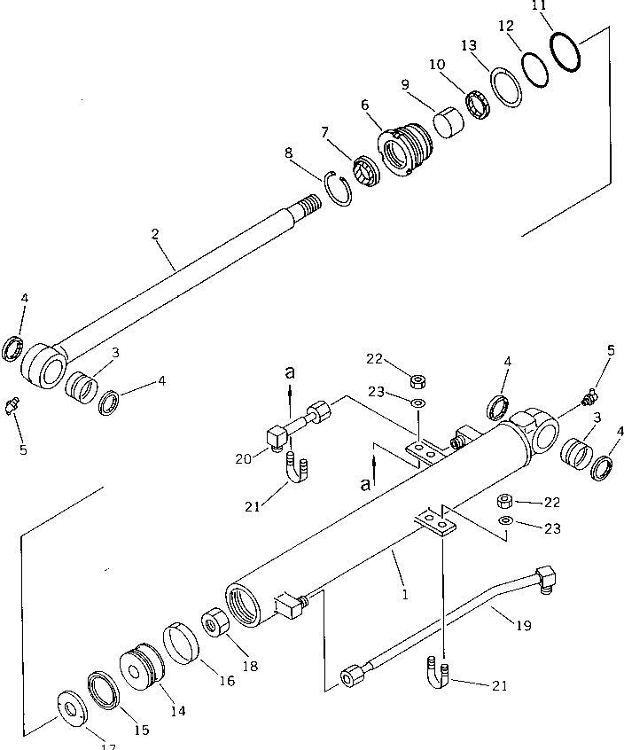 Excavators Komatsu / PC28UU-1 S/N 1001-UP(pc28uu0c) / BUCKET CYLINDER(210110 : 7581)
