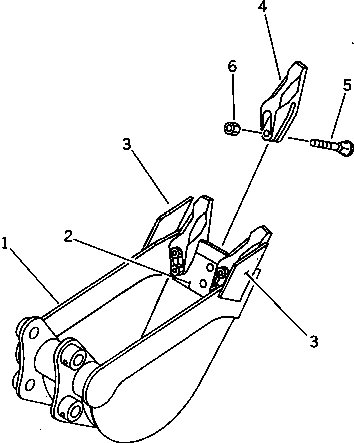 Excavators Komatsu / PC28UU-1 S/N 1001-UP(pc28uu0c) / BUCKET ? 0.03M3 (MINI 0.06M3) 250MM(210140 : 7621)