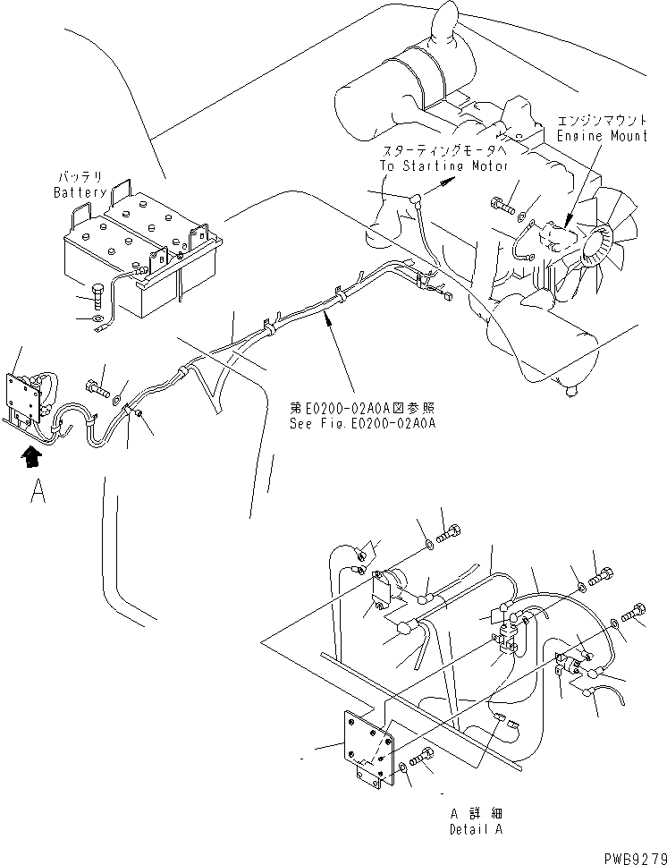 Komatsu parts book diagram for PC290LC-6K S/N K30001-UP: WIRING (1/4)