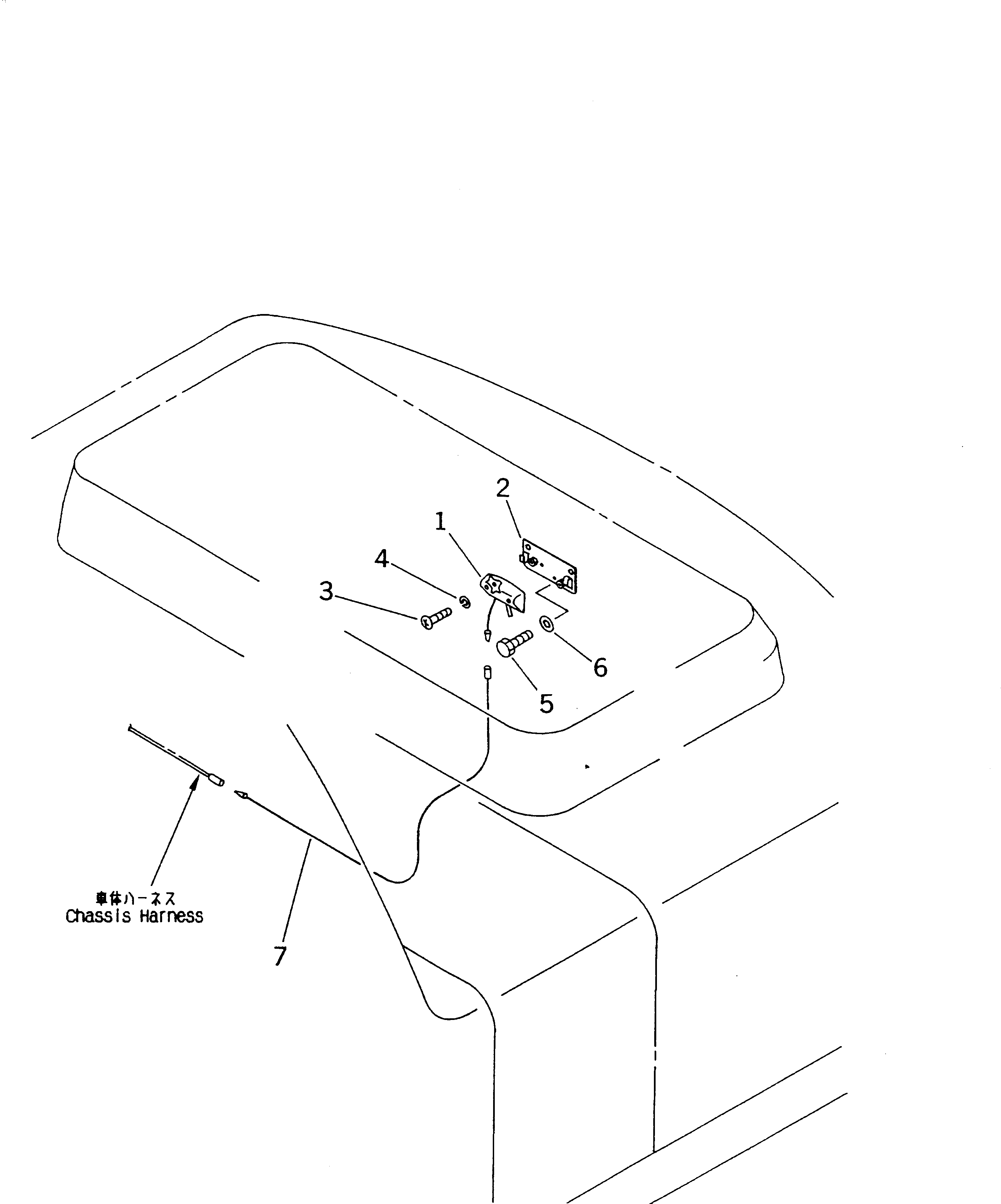 Komatsu parts book diagram for PC290LC-6K S/N K30001-UP: ENGINE ROOM LAMP