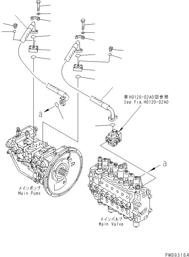 Komatsu parts book diagram for PC290LC-6K S/N K30001-UP: DELIVERY LINE