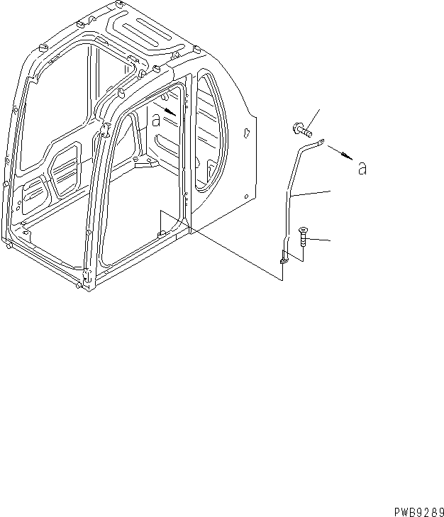 Komatsu parts book diagram for PC290LC-6K S/N K30001-UP: INNER GRIP