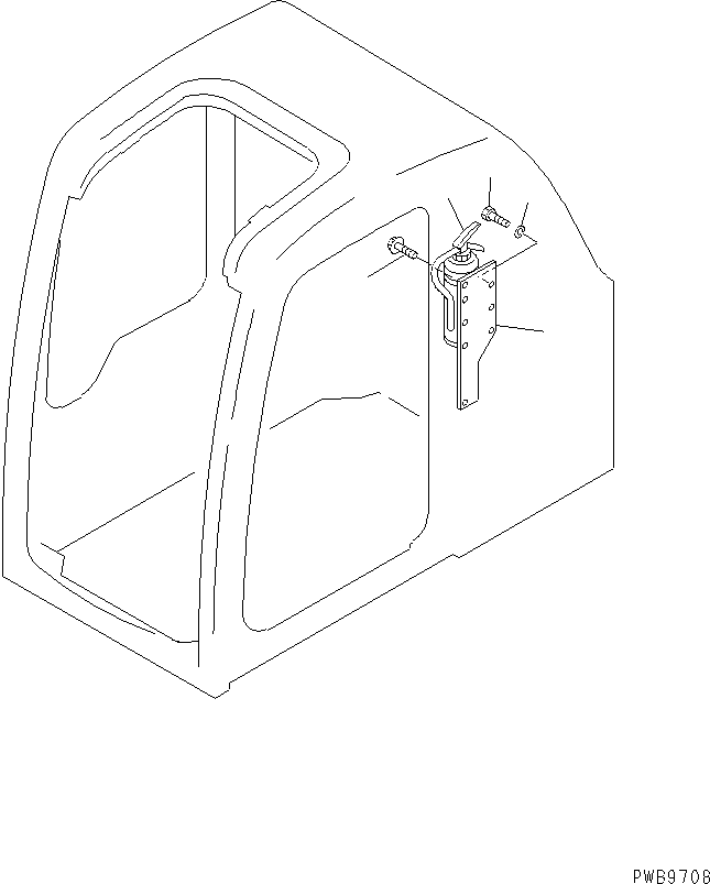 Komatsu parts book diagram for PC290LC-6K S/N K30001-UP: FIRE EXTINGUISHER