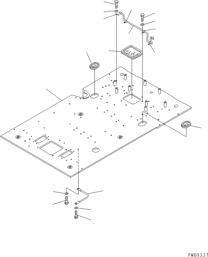 Komatsu parts book diagram for PC290LC-6K S/N K30001-UP: FLOOR FRAME(#K30001-K34000)