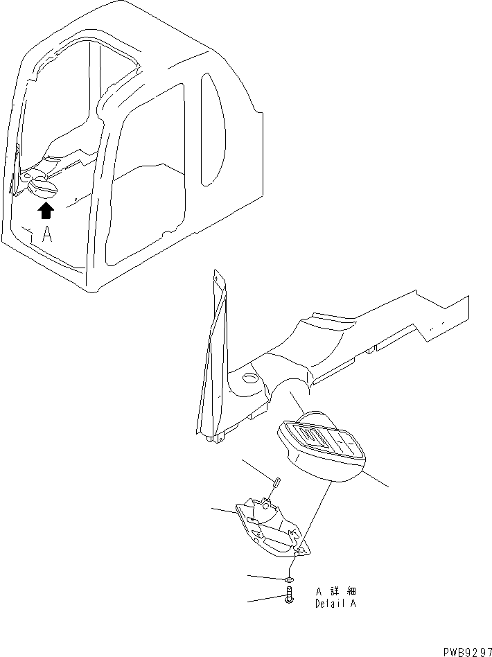 Komatsu parts book diagram for PC290LC-6K S/N K30001-UP: MONITOR