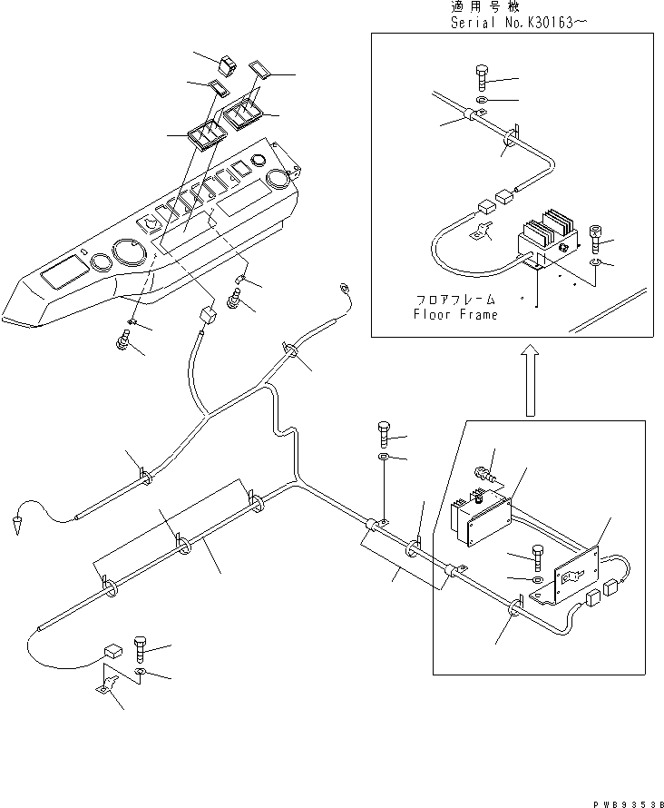 Komatsu parts book diagram for PC290LC-6K S/N K30001-UP: ATTACHMENT PPC LINE (EPC) (2 ACTUATOR) (3/3)